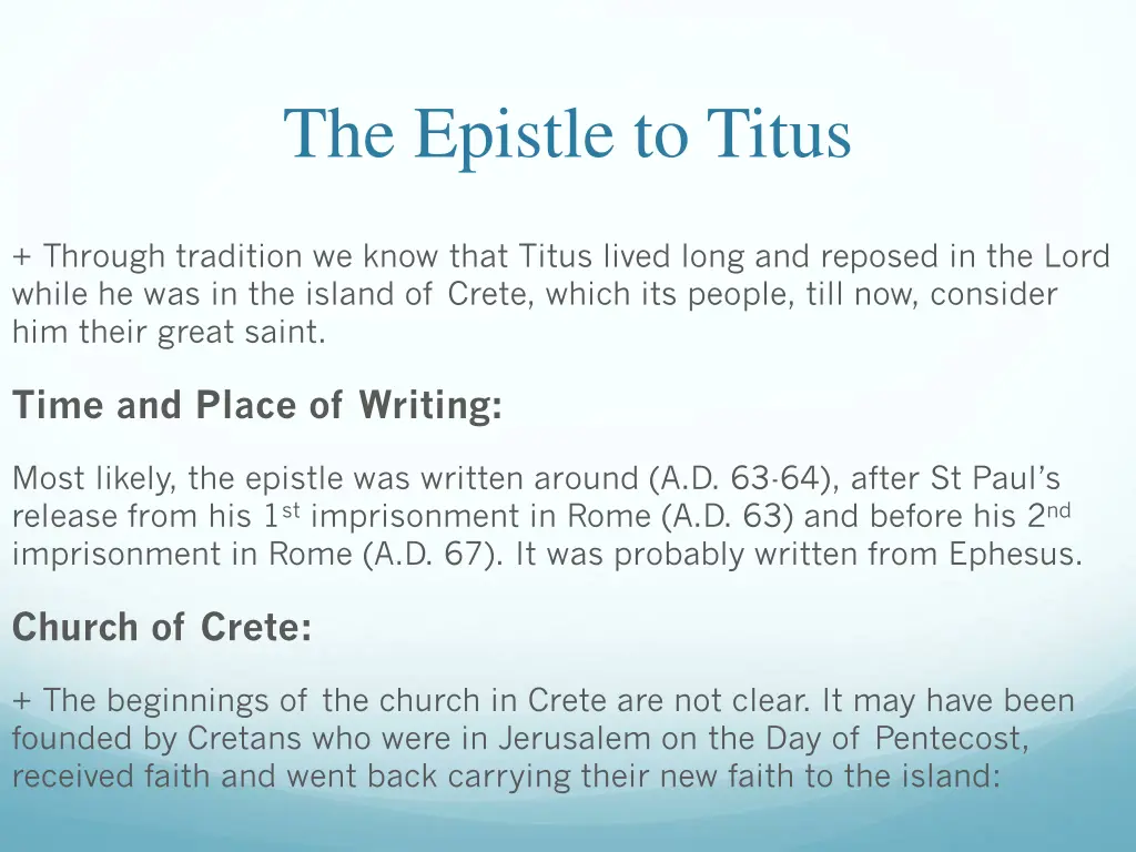 the epistle to titus 7