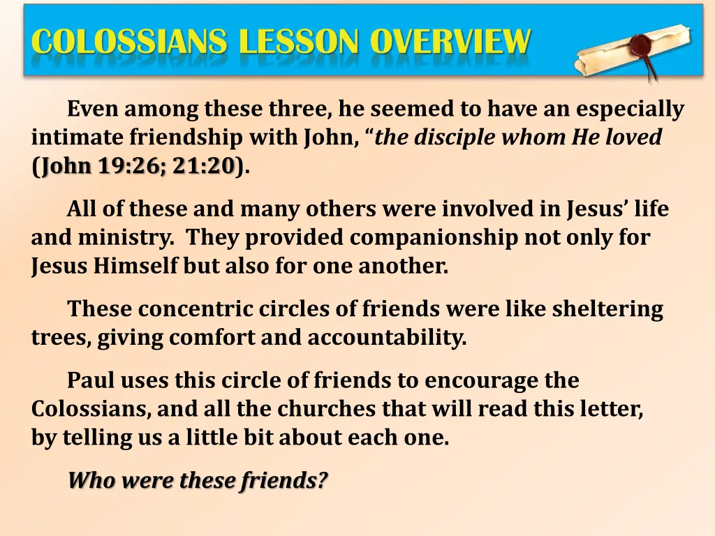 colossians lesson overview 4