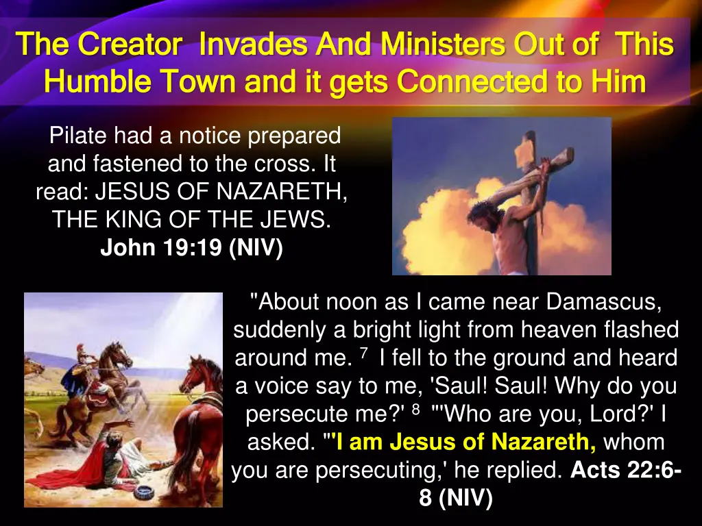 the creator invades and ministers out of this