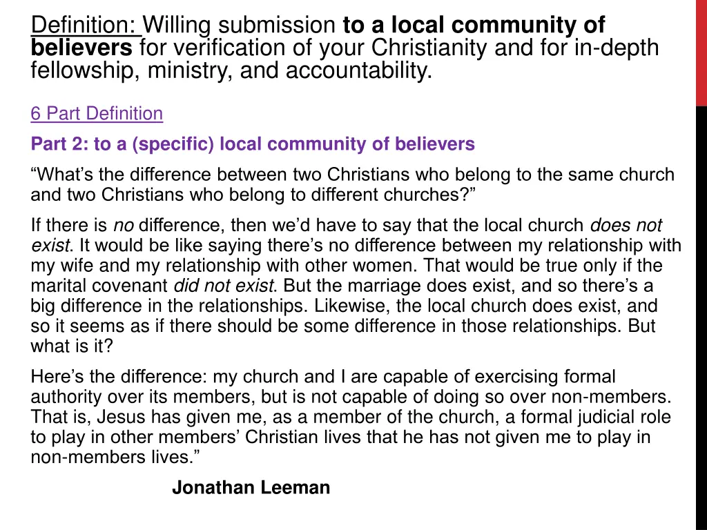 definition willing submission to a local 2