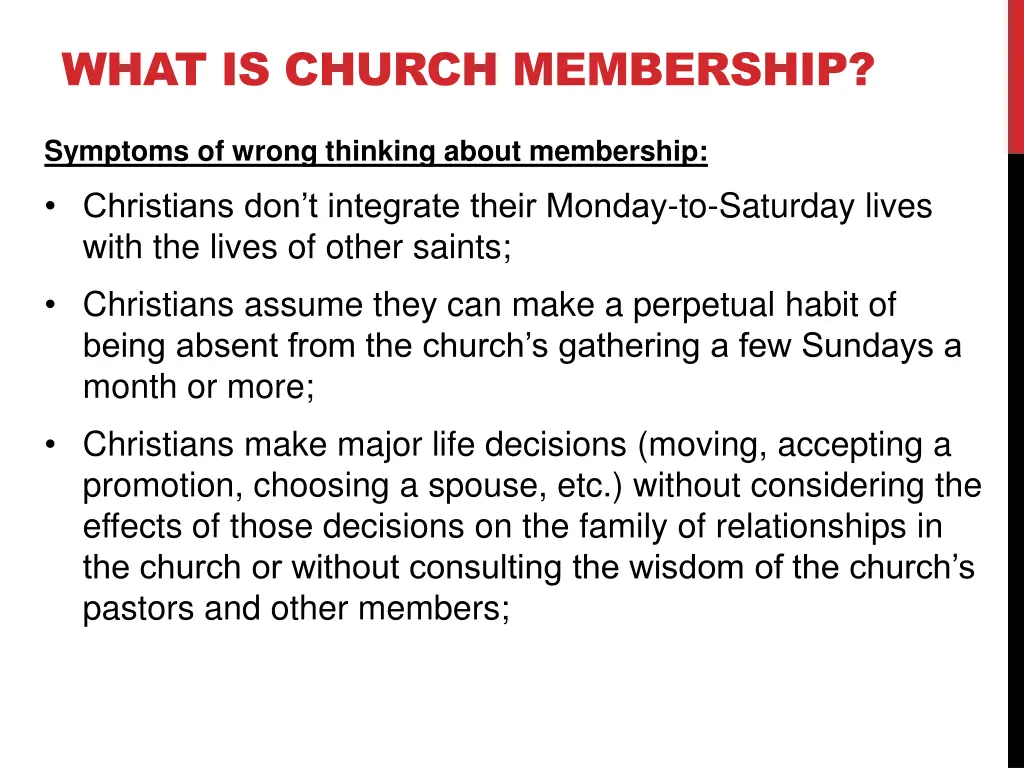 what is church membership 2