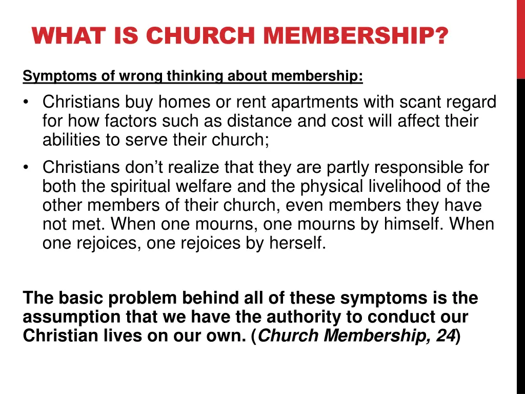 what is church membership 3