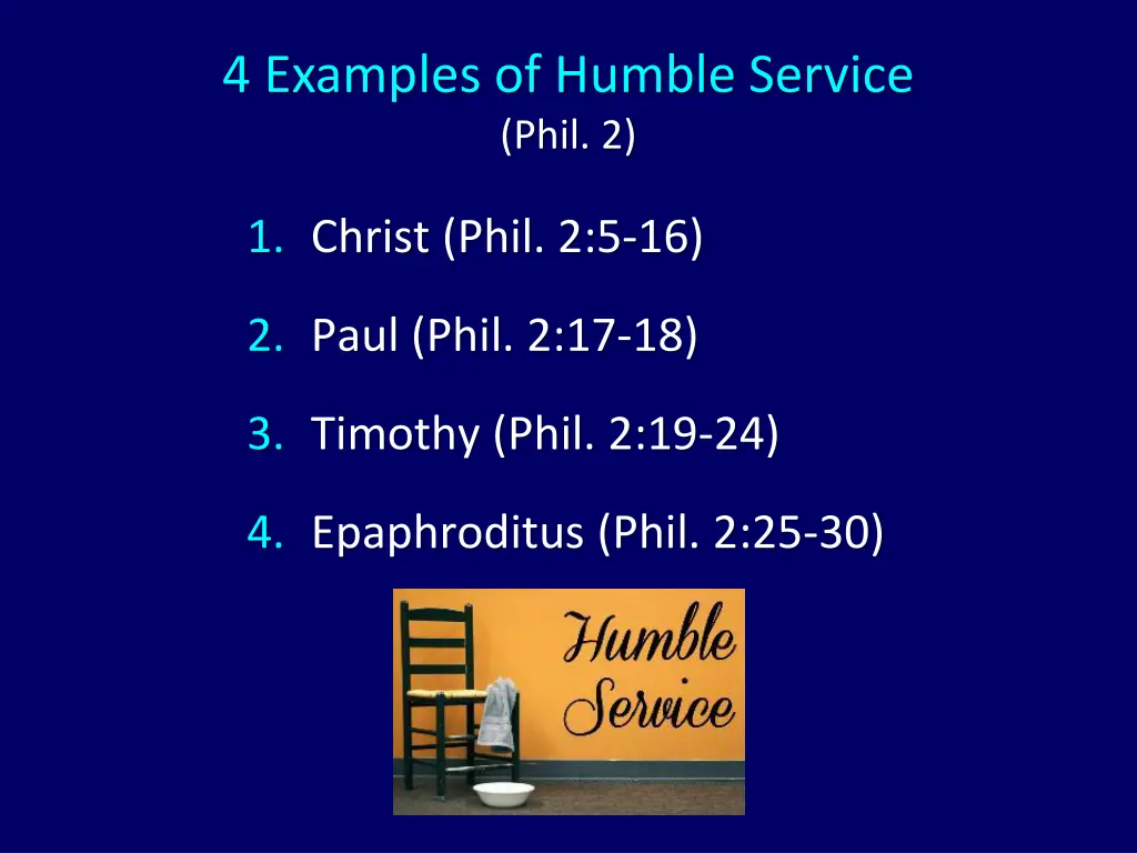 4 examples of humble service phil 2