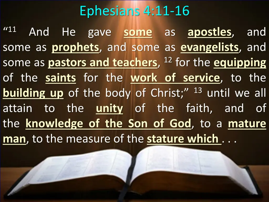 ephesians 4 11 16