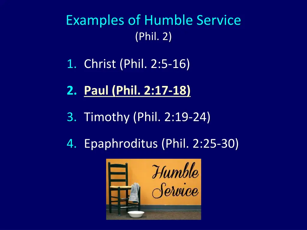 examples of humble service phil 2