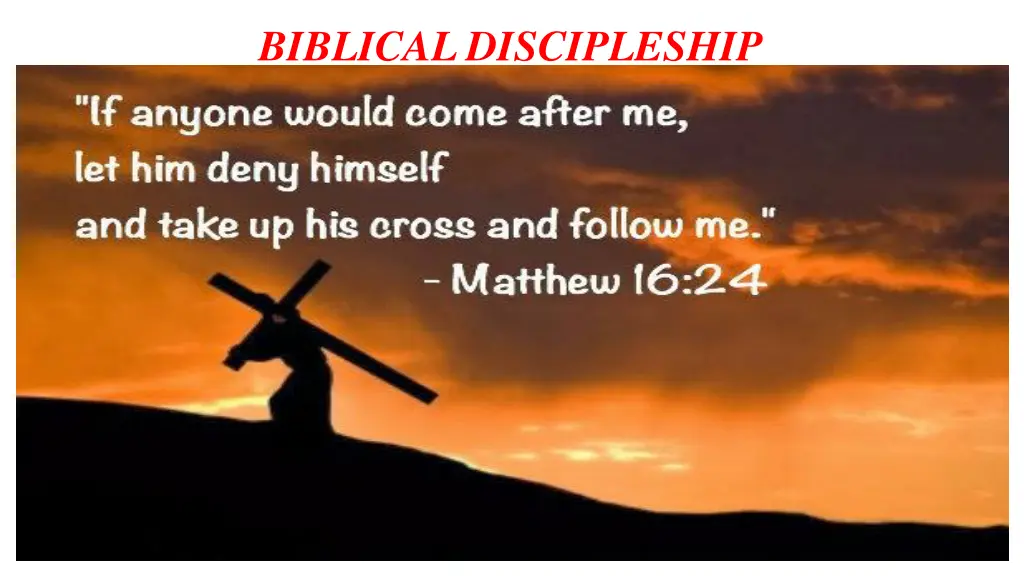 biblical discipleship