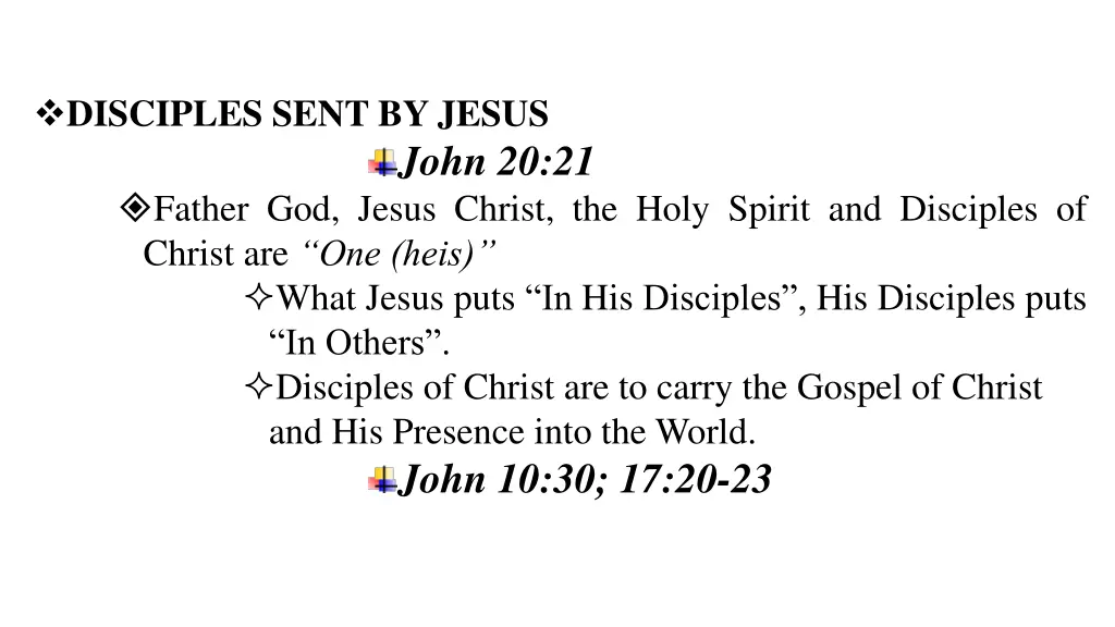 disciples sent by jesus