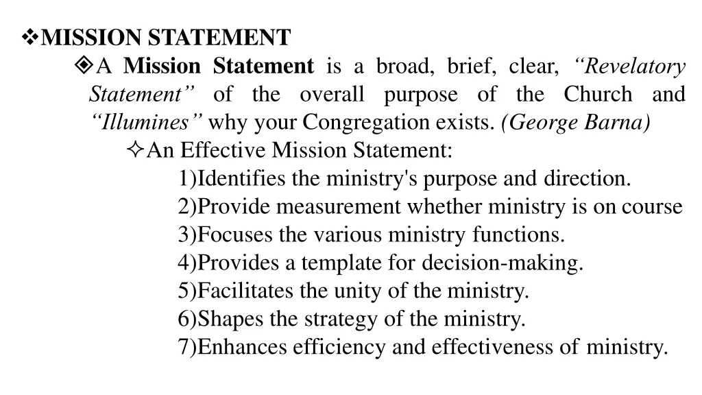 mission statement a mission statement is a broad