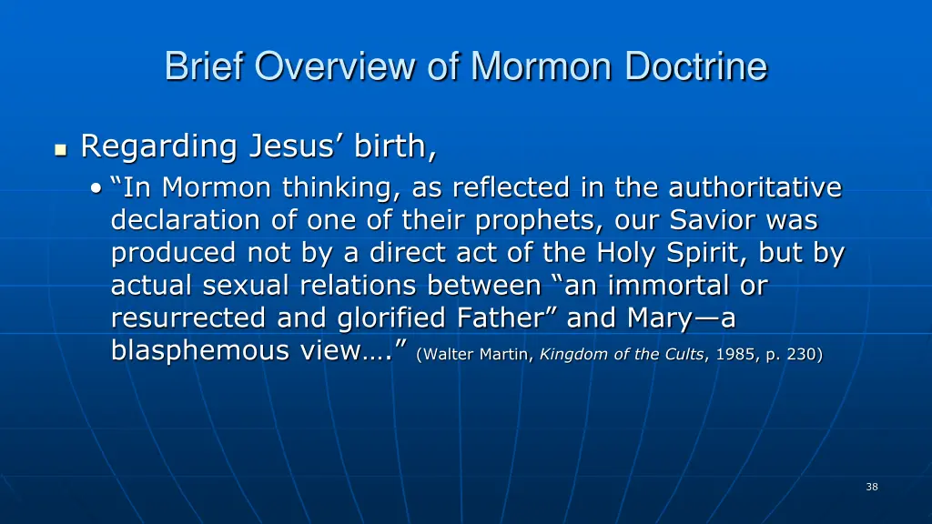 brief overview of mormon doctrine 1