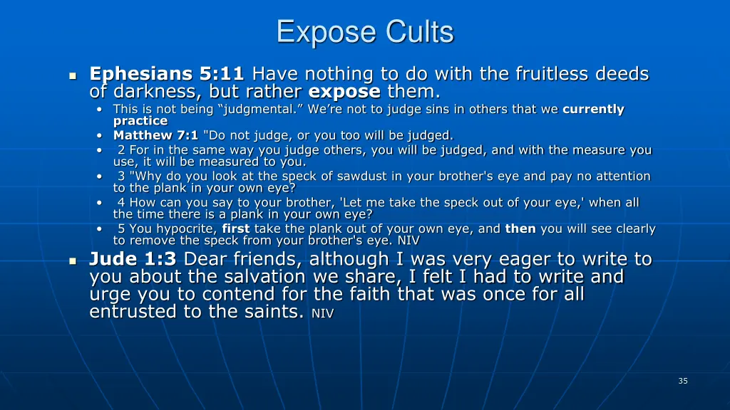 expose cults