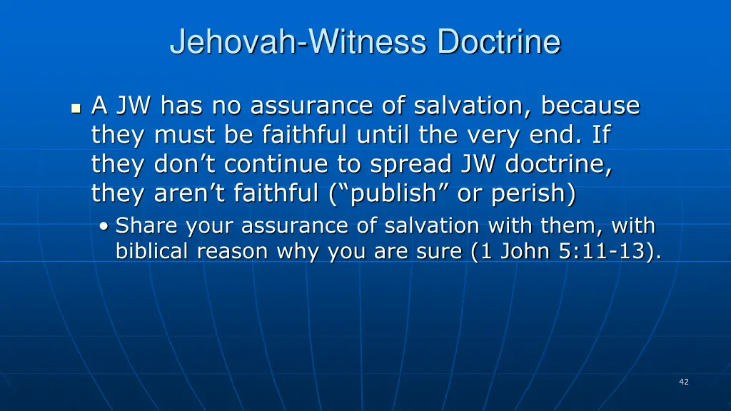 jehovah witness doctrine 3