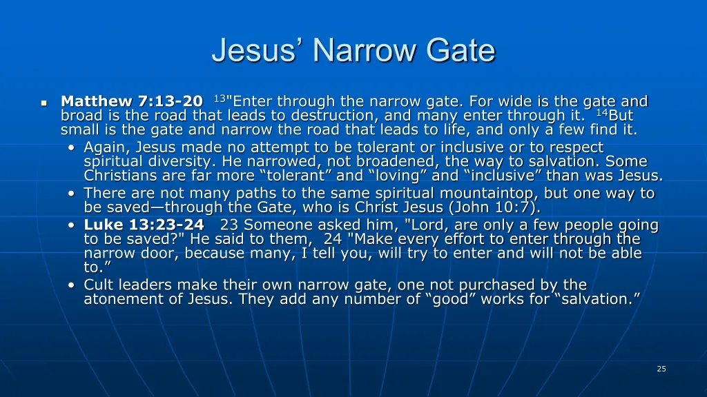 jesus narrow gate