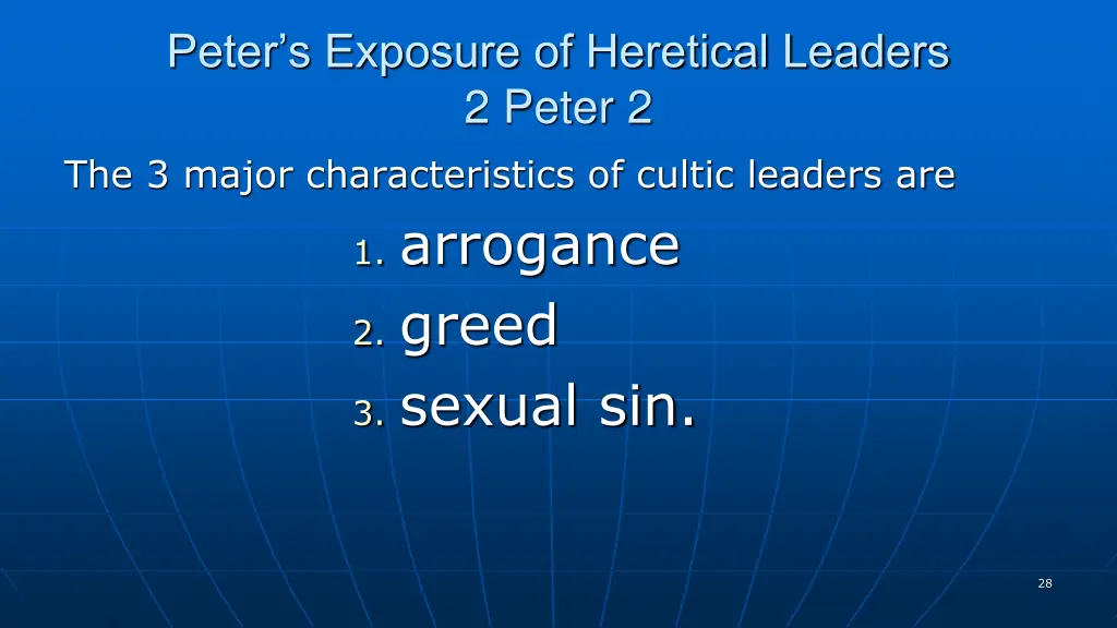 peter s exposure of heretical leaders 2 peter