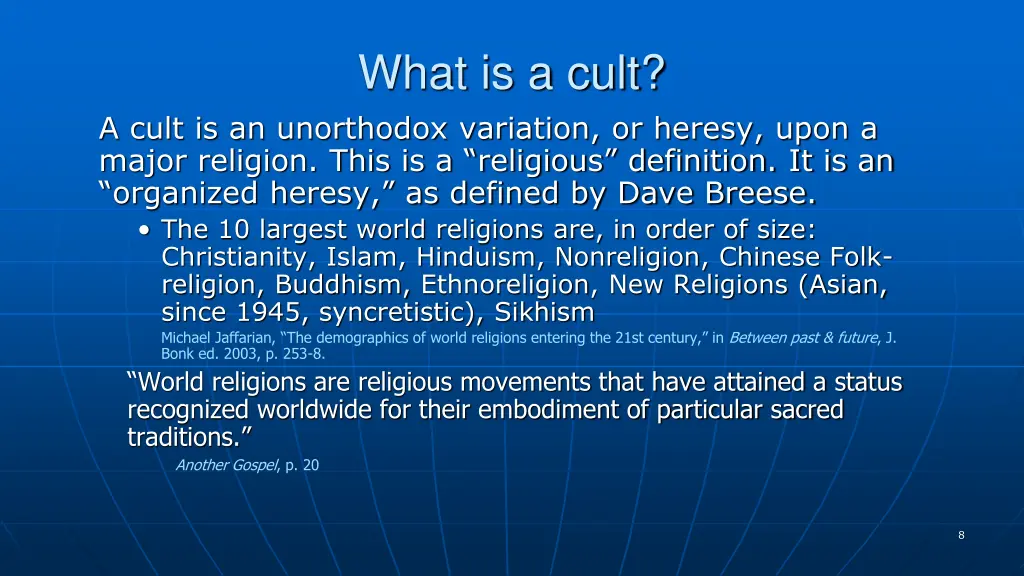 what is a cult