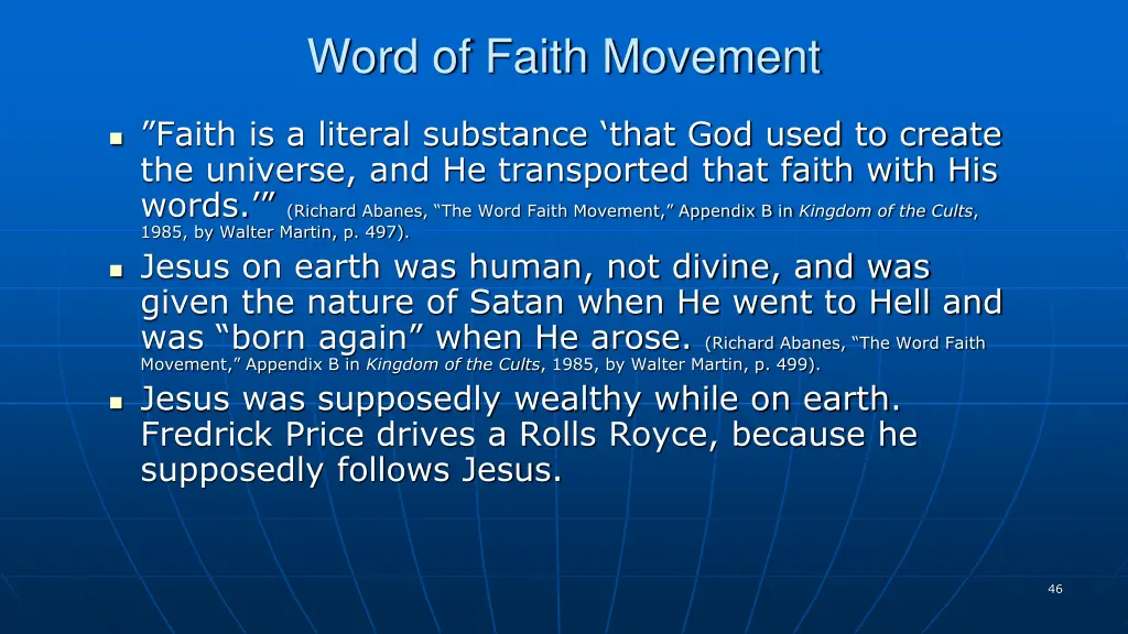 word of faith movement 1