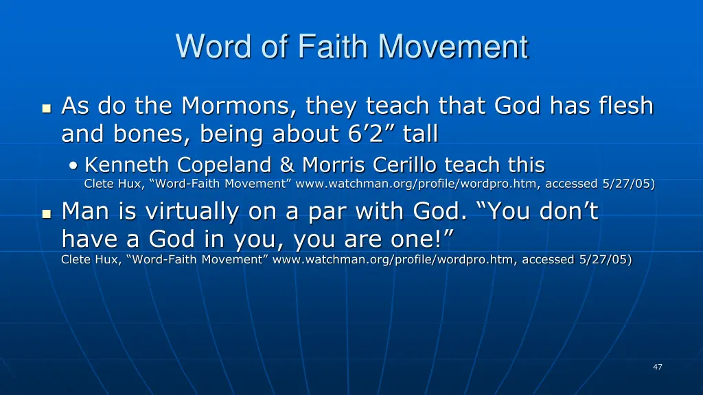 word of faith movement 2