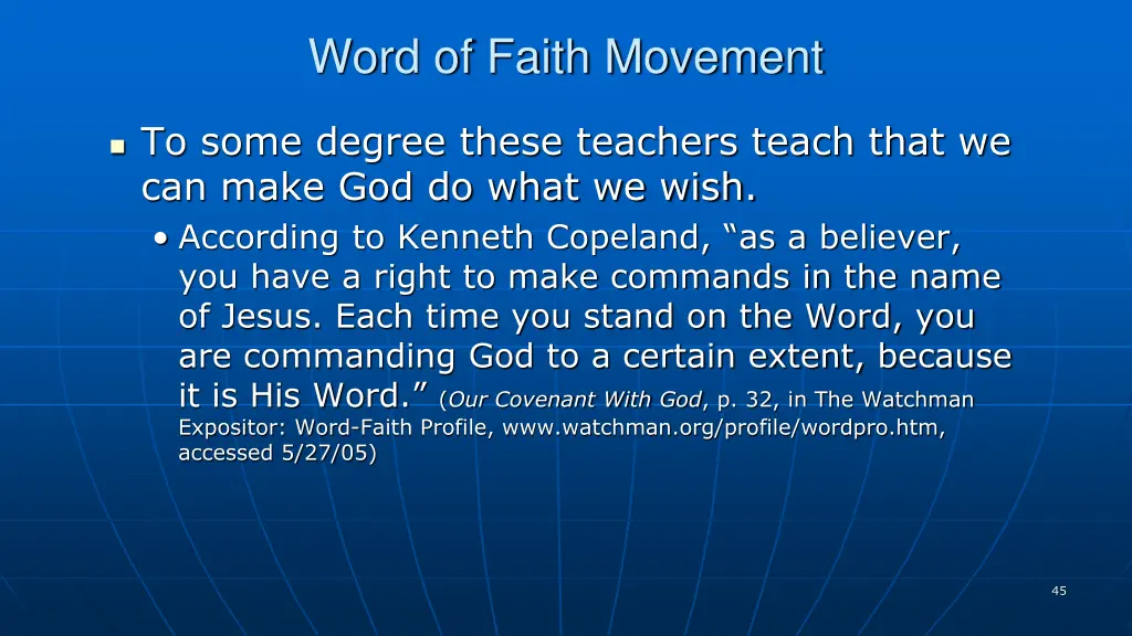 word of faith movement