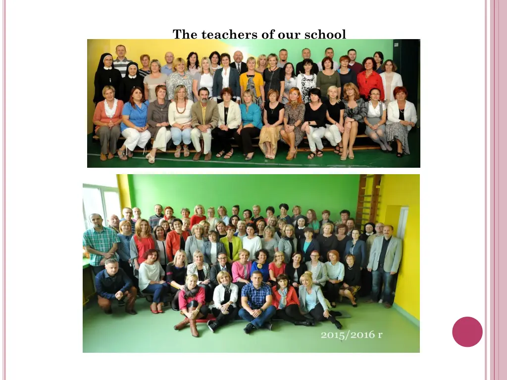 the teachers of our school