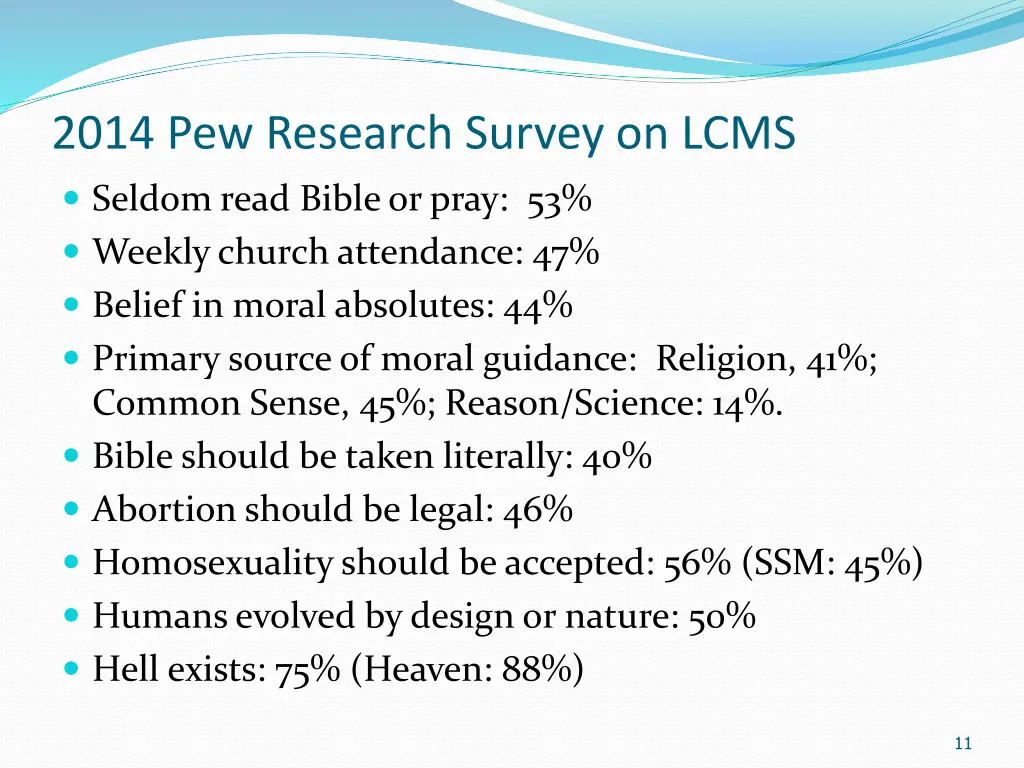 2014 pew research survey on lcms