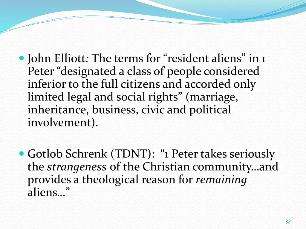 john elliott the terms for resident aliens