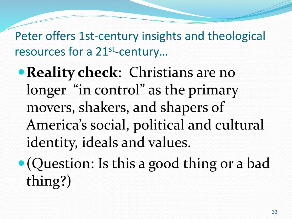 peter offers 1st century insights and theological