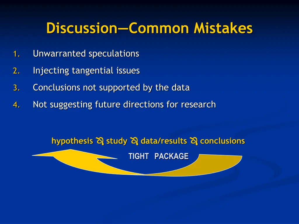 discussion common mistakes