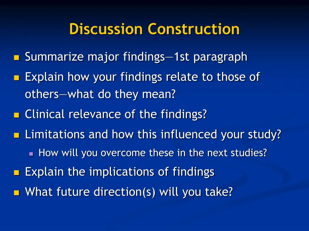 discussion construction