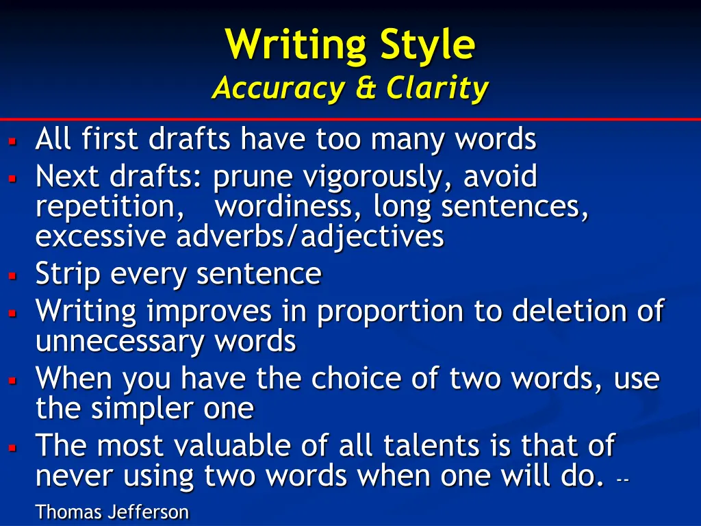 writing style accuracy clarity 2