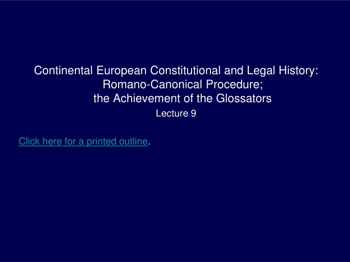 continental european constitutional and legal