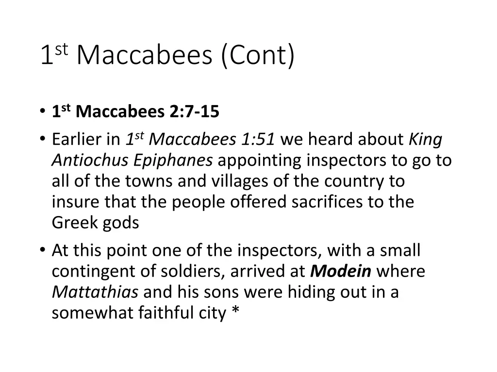 1 st maccabees cont 1