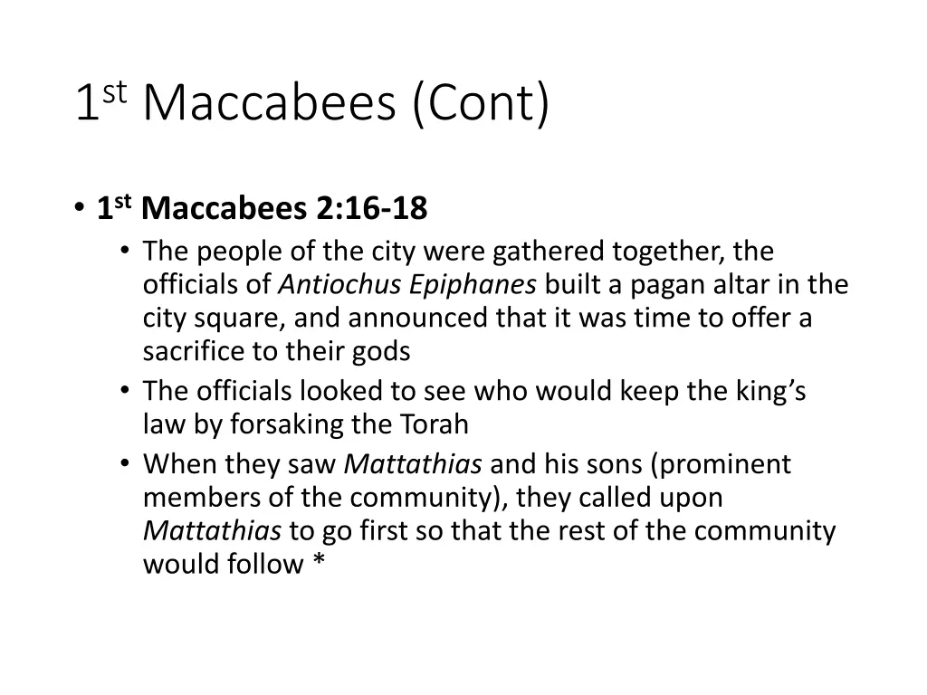 1 st maccabees cont 2