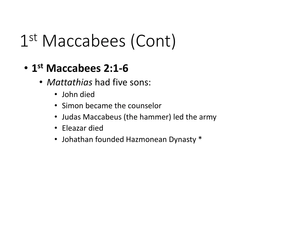 1 st maccabees cont