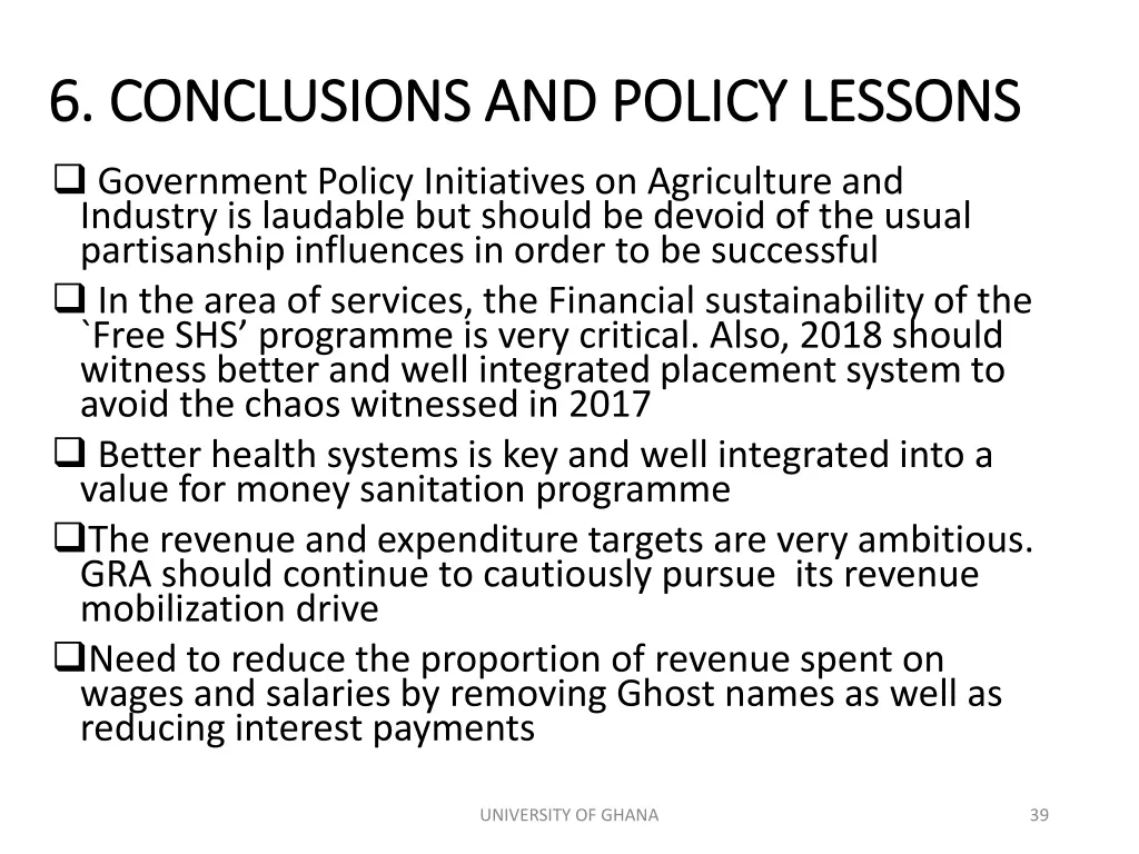 6 conclusions and policy lessons 6 conclusions 1