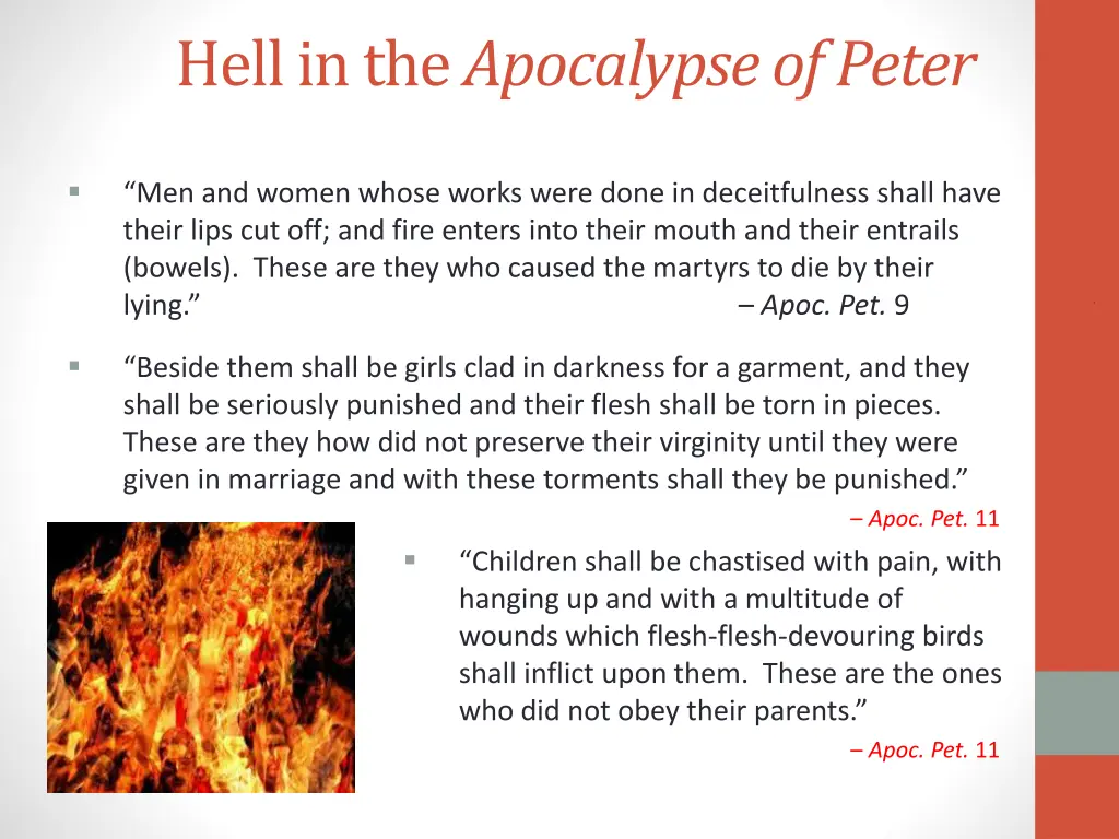 hell in the apocalypse of peter