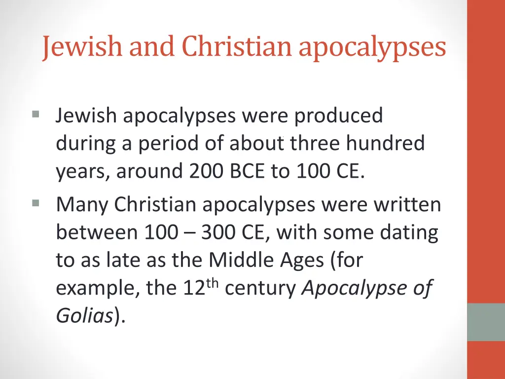 jewish and christian apocalypses