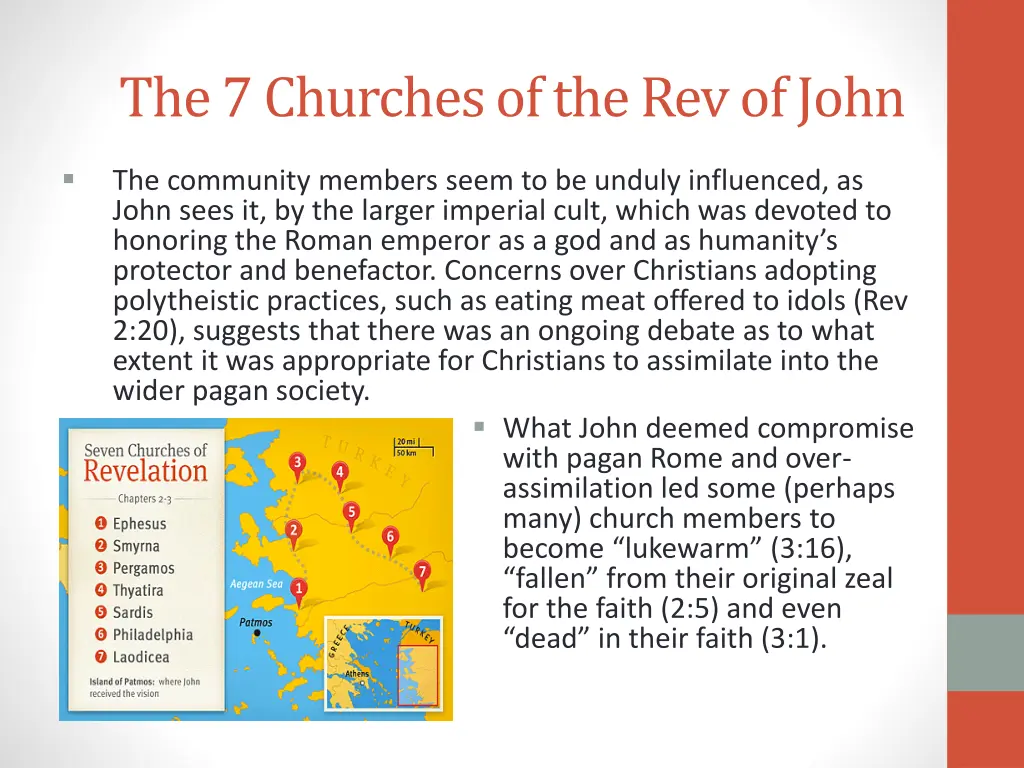 the 7 churches of the rev of john