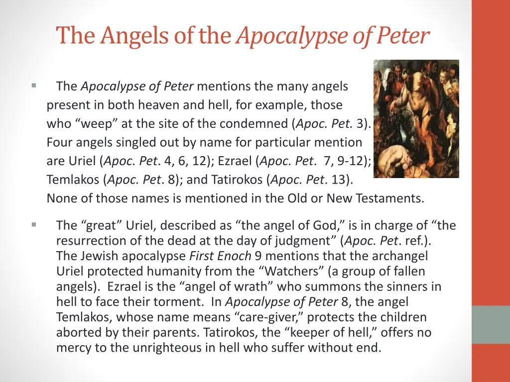 the angels of the apocalypse of peter