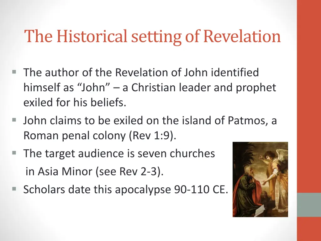 the historical setting of revelation