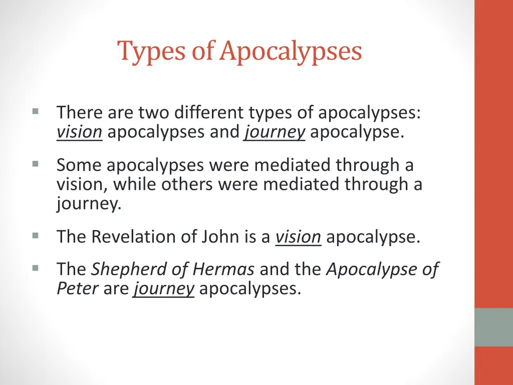 types of apocalypses