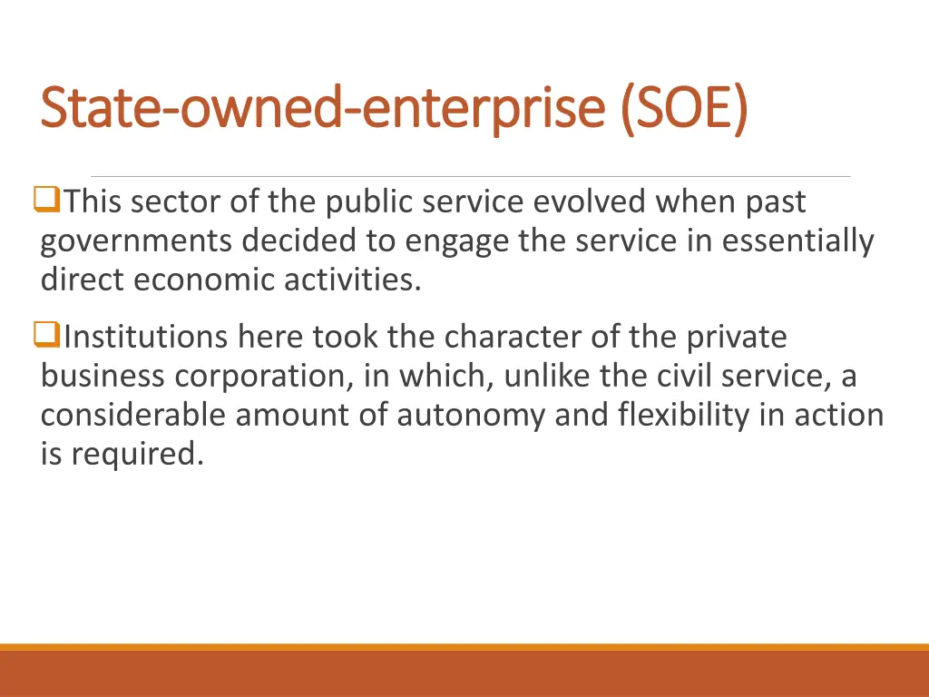 state state owned owned enterprise soe enterprise