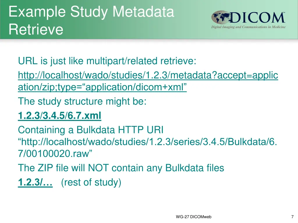 example study metadata retrieve