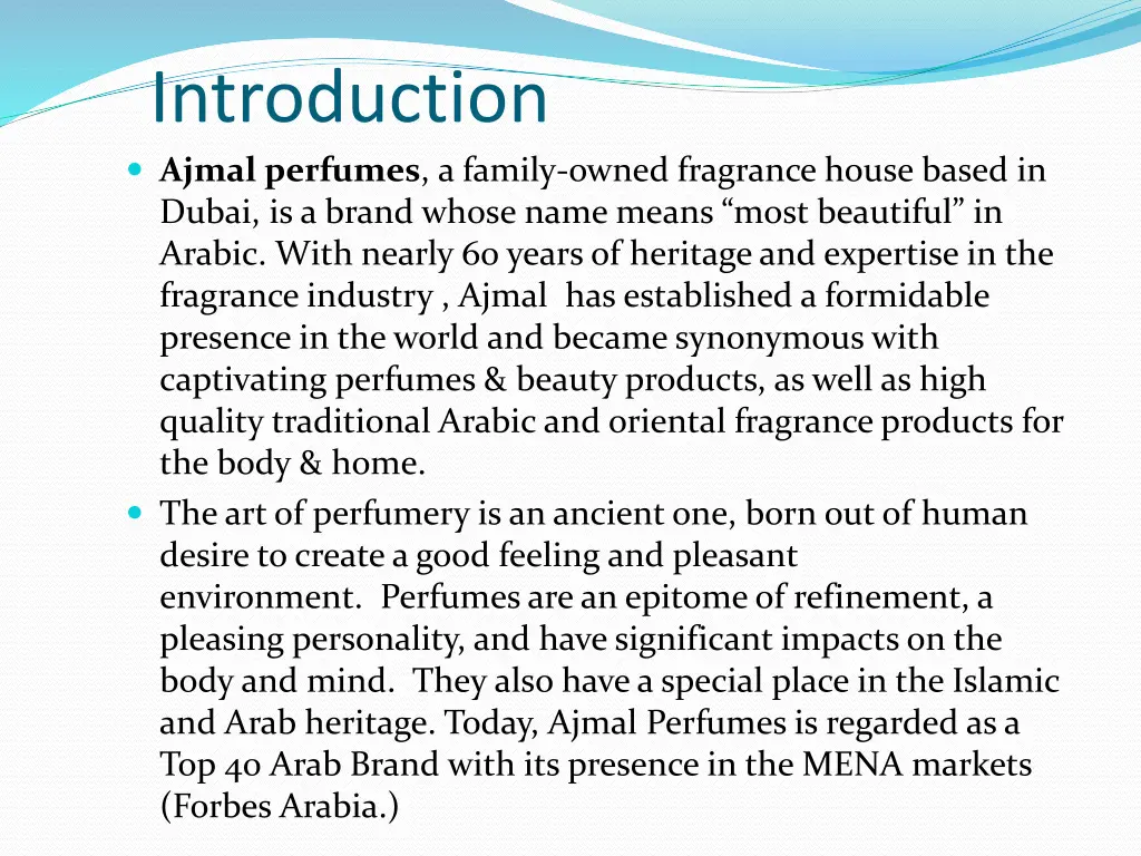 introduction ajmal perfumes a family owned