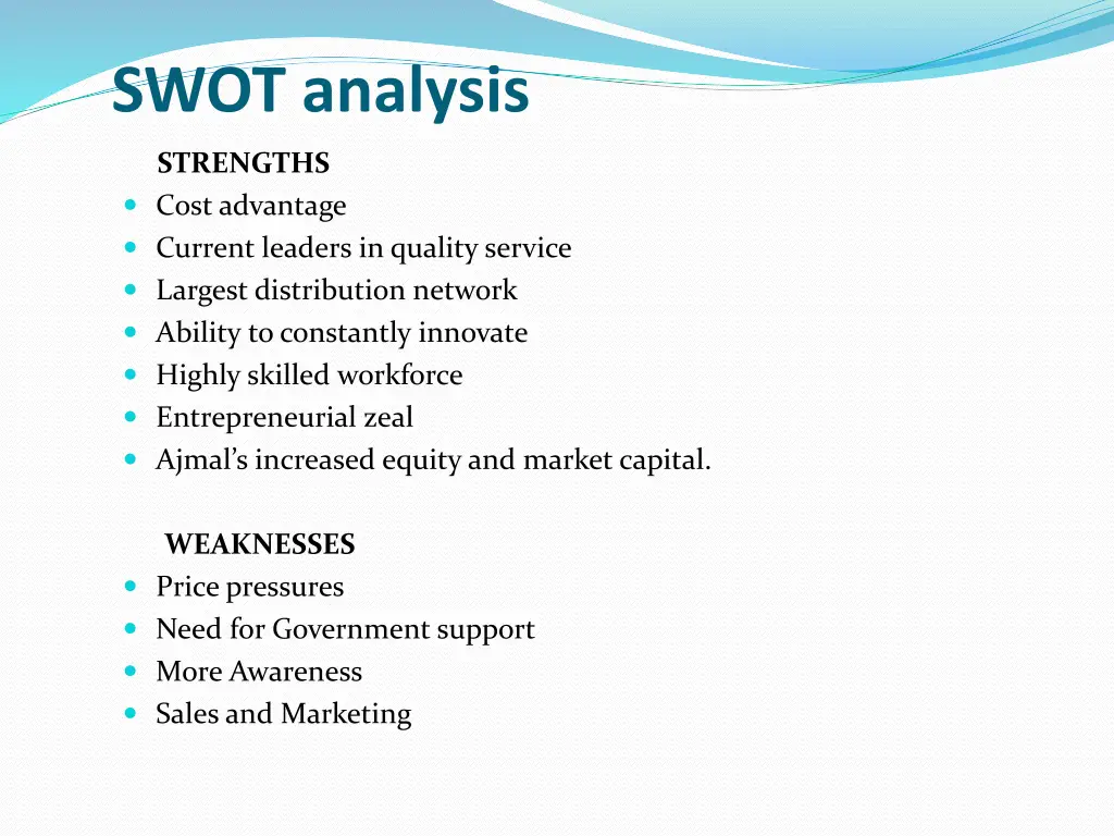 swot analysis