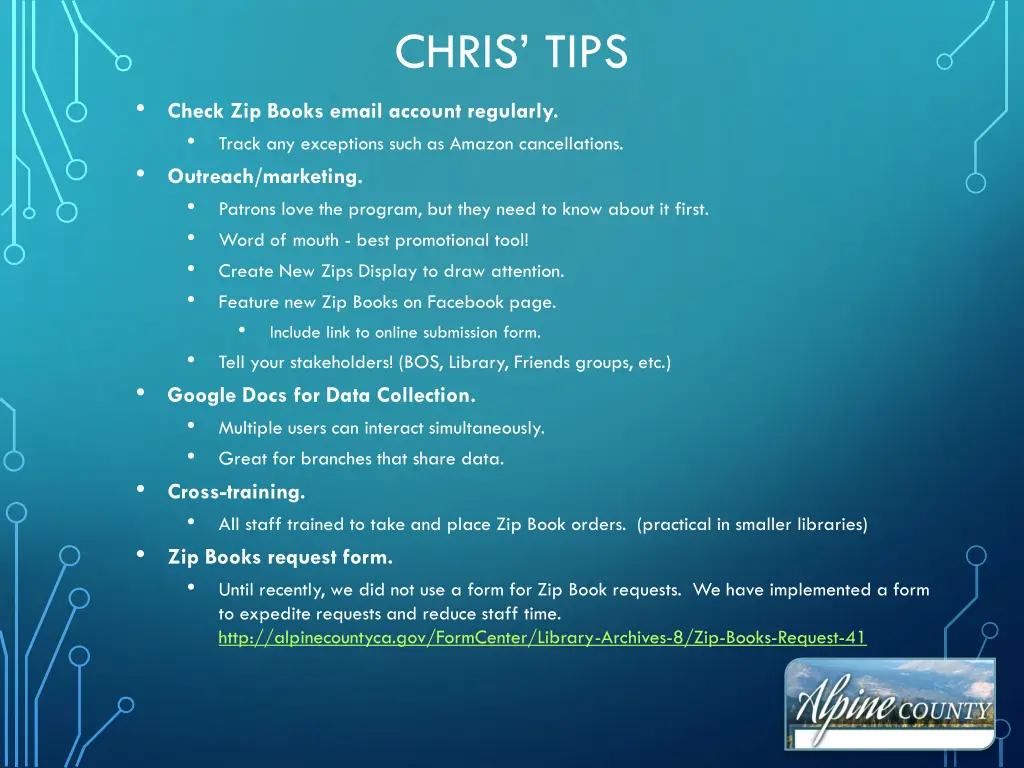 chris tips