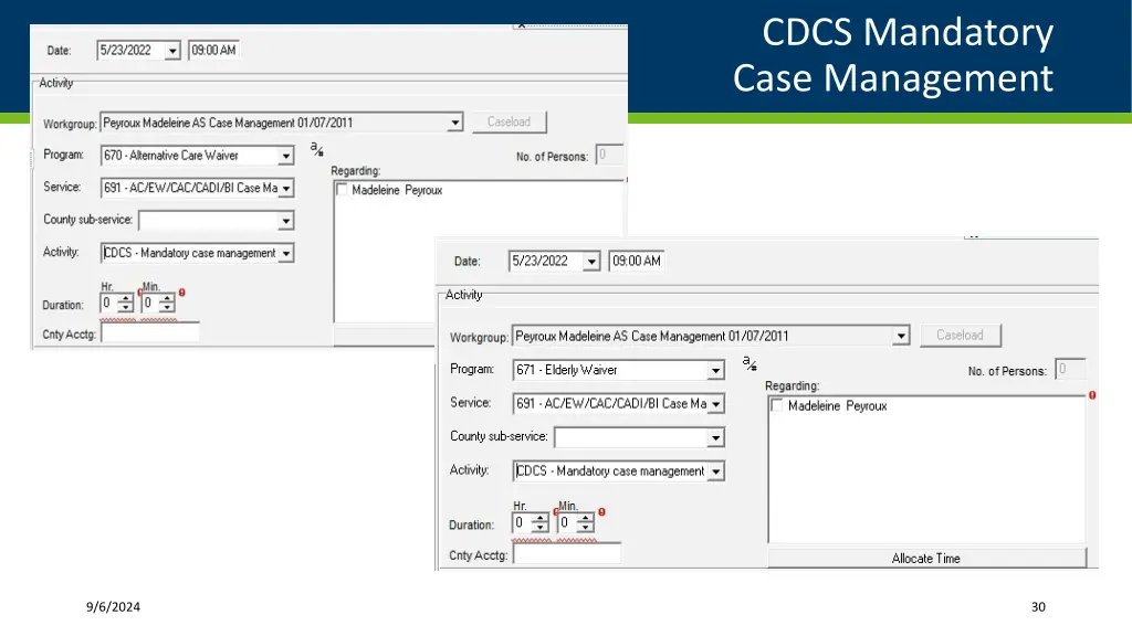 cdcs mandatory case management