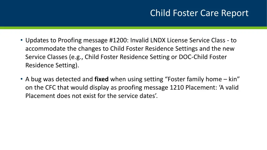 child foster care report