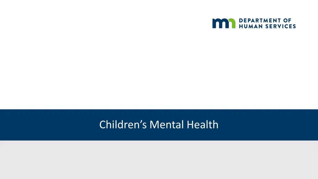 children s mental health