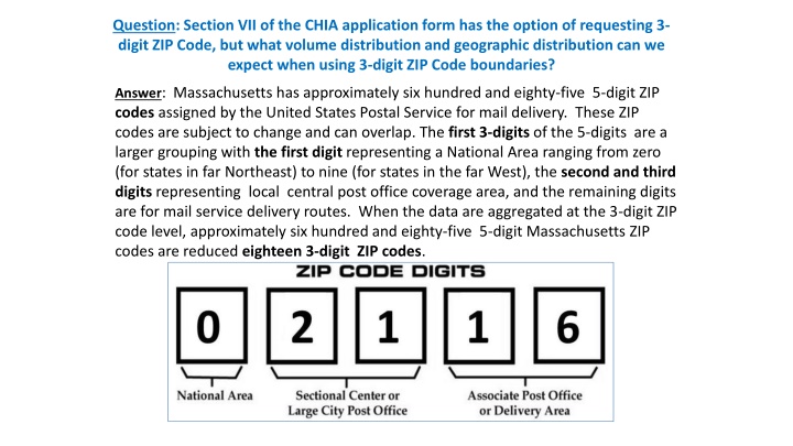 question section vii of the chia application form