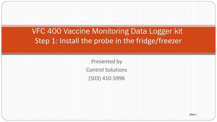 vfc 400 vaccine monitoring data logger kit step