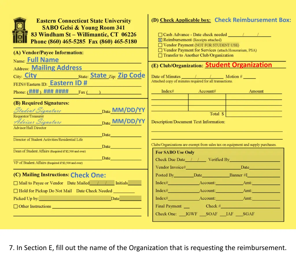 check reimbursement box 1